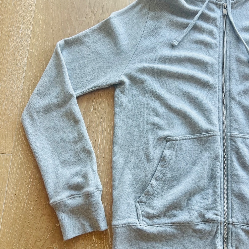 Zadig & Voltaire Comfy Skull Studded Zip Hoodie Gray Size Medium - Picture 6 of 12